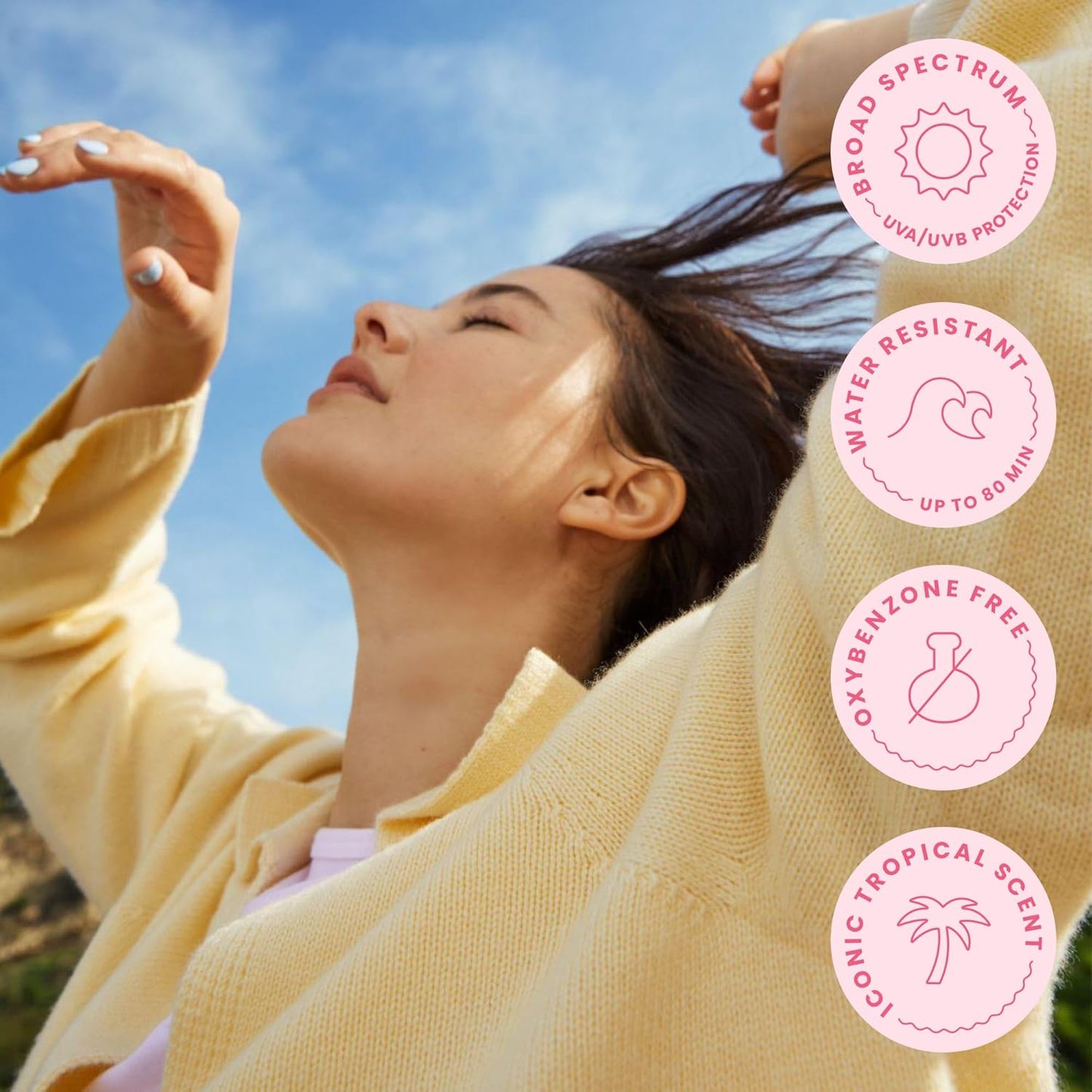 Hawaiian Tropic Mineral Powder Sunscreen Brush SPF 30 | Beach Essentials, Zinc Oxide Mineral Sunscreen Powder SPF, Face Sunblock Travel Size, Brush On Sun Screen Protector for Face and Body, 0.15oz-FemmiqueWomen