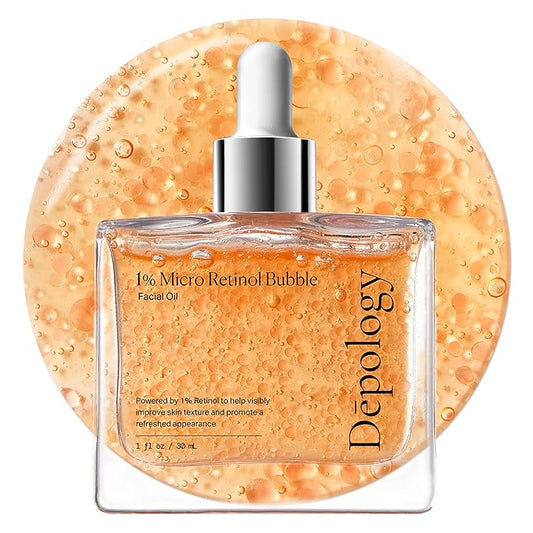 1% Retinol Face Oil with Firming, Smoothing & Glowing– Retinol Serum for Face, Lightweight Squalane Facial Oil for Fine Lines, Texture & Anti-Aging, Gentle for All Skin 1.01 fl oz-FemmiqueWomen