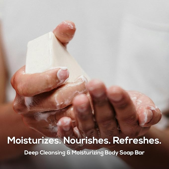 MARLOWE. No. 105 Bar Soap for Men 7 oz (3 Bars) Moisturizing Body Soap, Nourishing & Refreshing with Natural Extracts, Shea Butter, Olive Oil & Green Tea Extracts, Original Sage & Fir Scent-FemmiqueWomen