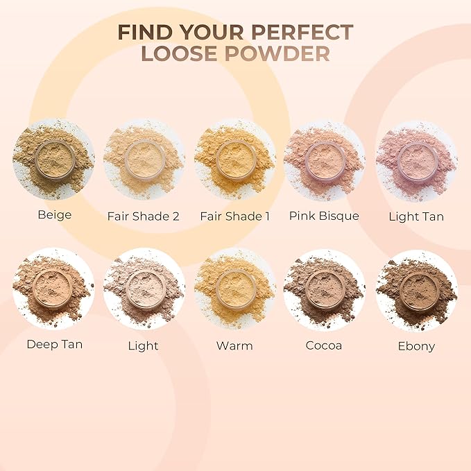 1 Ounce Light Tan Foundation Powder Refill By Sweet Face Minerals, Lightweight Mineral Loose Makeup Powder with SPF 20, Full Coverage Flawless Finish, Talc-free, Cruelty-Free, Refillable Pouch-FemmiqueWomen
