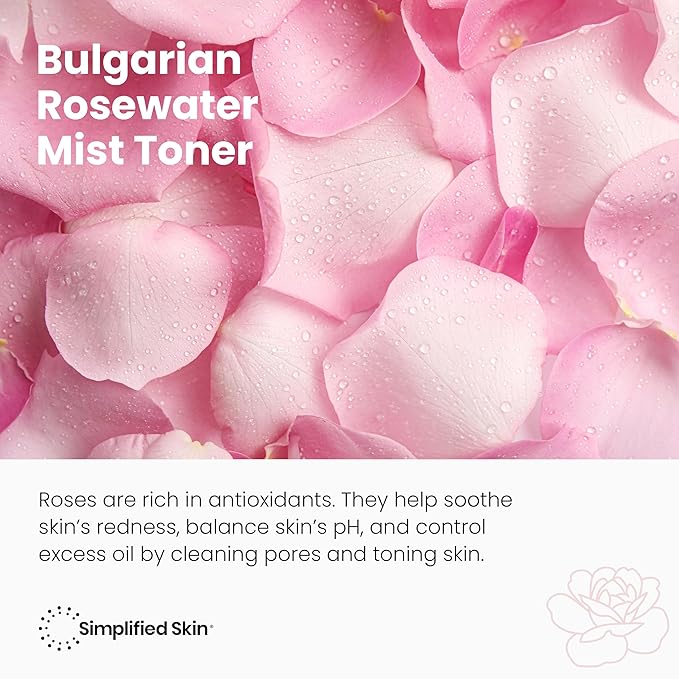 Rose Water Spray for Face & Hair - Organic USDA Certified Rosewater Facial Toner - Alcohol-Free Makeup Setting Hydrating Face Mist - Anti-Aging Toner Spray - 4 Oz-FemmiqueWomen