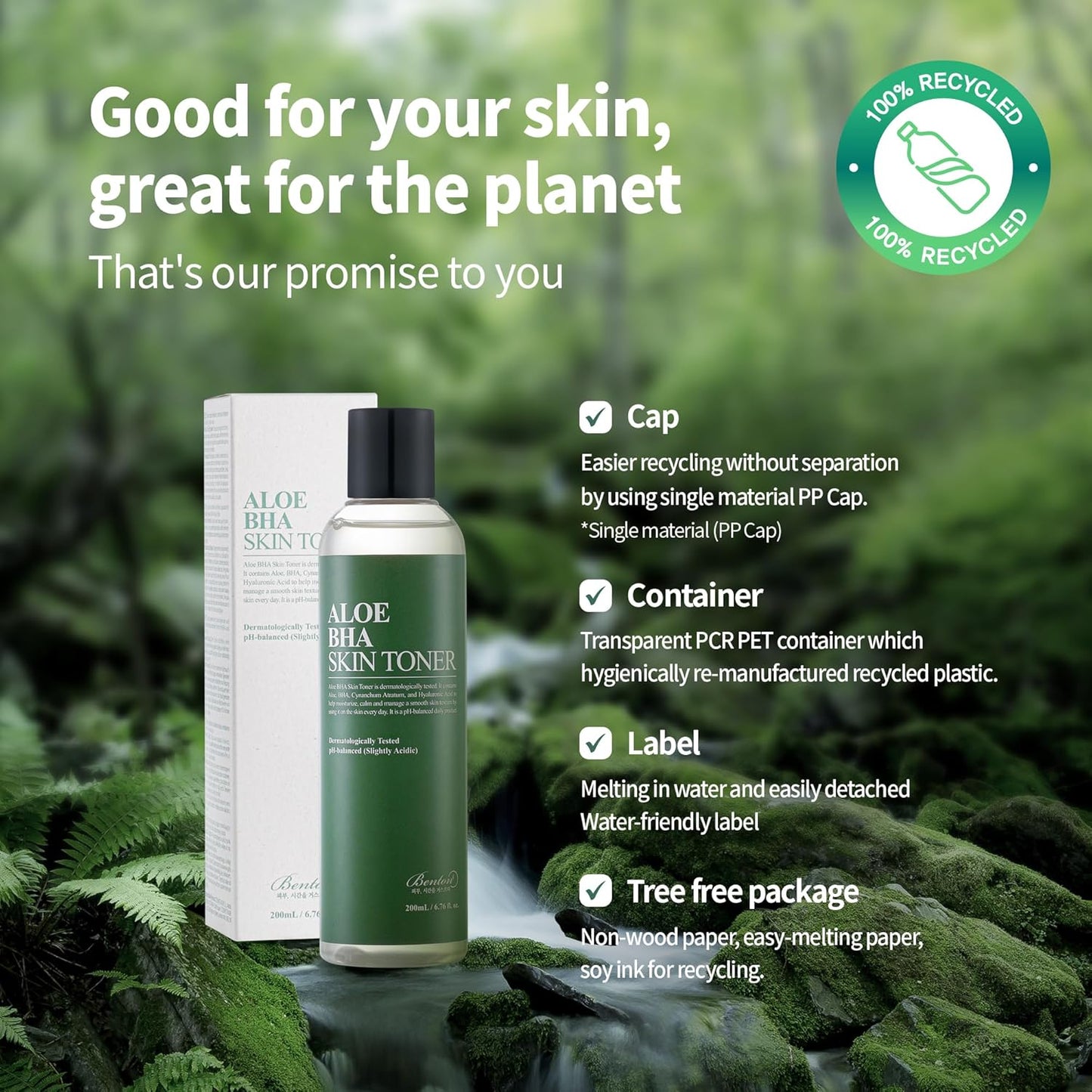 BENTON Aloe Skin Toner - Hydrating Face Toner for Oily & Dry Skin (6.76 fl. oz. / 200ml)-FemmiqueWomen