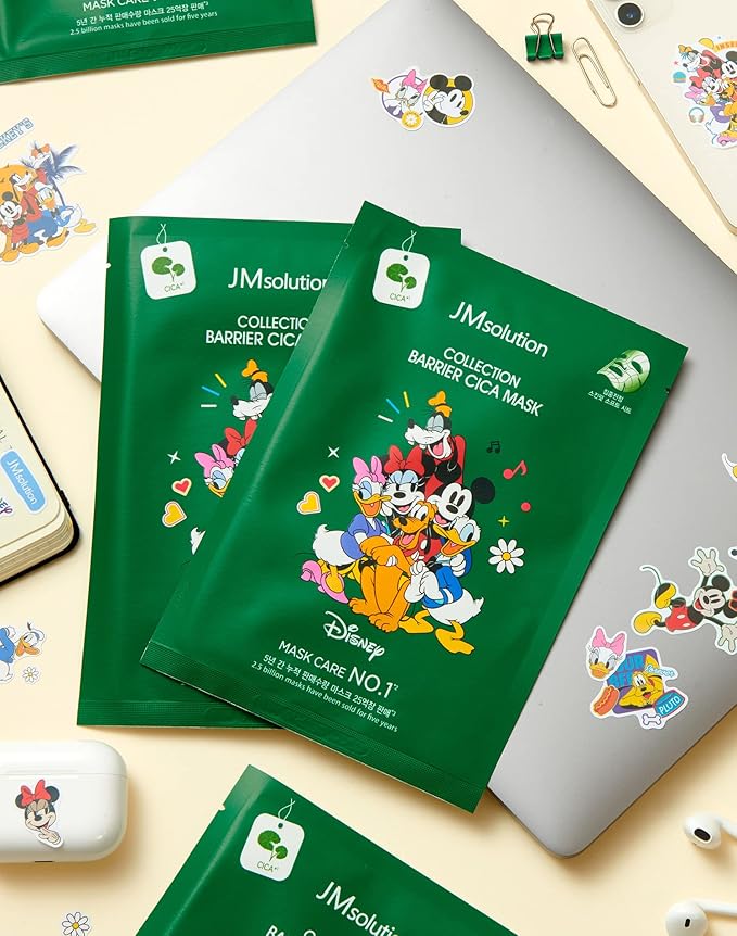 JMsolution Disney Collection Barrier- CICA Calming Mask Sheet-Korean Skin care facial mask -10EA-FemmiqueWomen