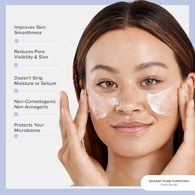 Codex Labs Shaant Deep Cleanse & Tone Kit, Pore Purifying Scrub (100g) & Refining Toner (100ml) - Oil Control & Pore Minimizer - for Acne Prone Skin - with 2% Salicylic Acid, 2% Gluconolactone (PHA)-FemmiqueWomen