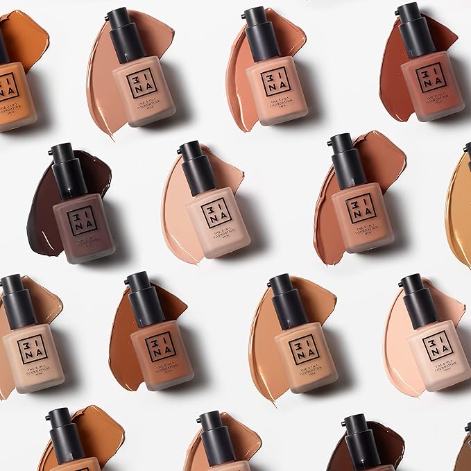 3INA The 3-In-1 Foundation 206 - Vegan Formula - Combination Of Primer, Concealer And Foundation - Medium Coverage - Natural Finish - Perfect For Covering Lines And Blemishes - Long Lasting - 1.01 Oz-FemmiqueWomen