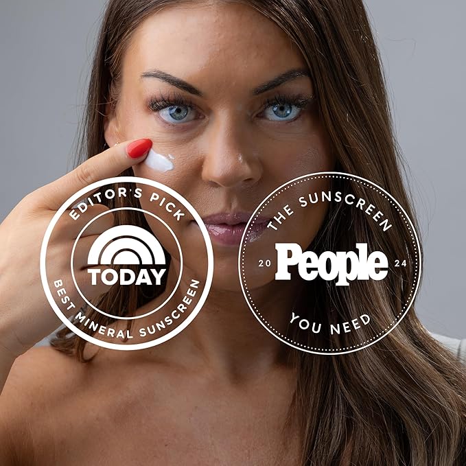 Natural Mineral Sun Screen SPF 30 for Face & Body – Lightweight, Hydrating & Moisturizing Sunscreen – Daily Sunscreen Moisturizer, No White Cast Zinc Oxide, Reef-Safe Korean Skin Care-FemmiqueWomen