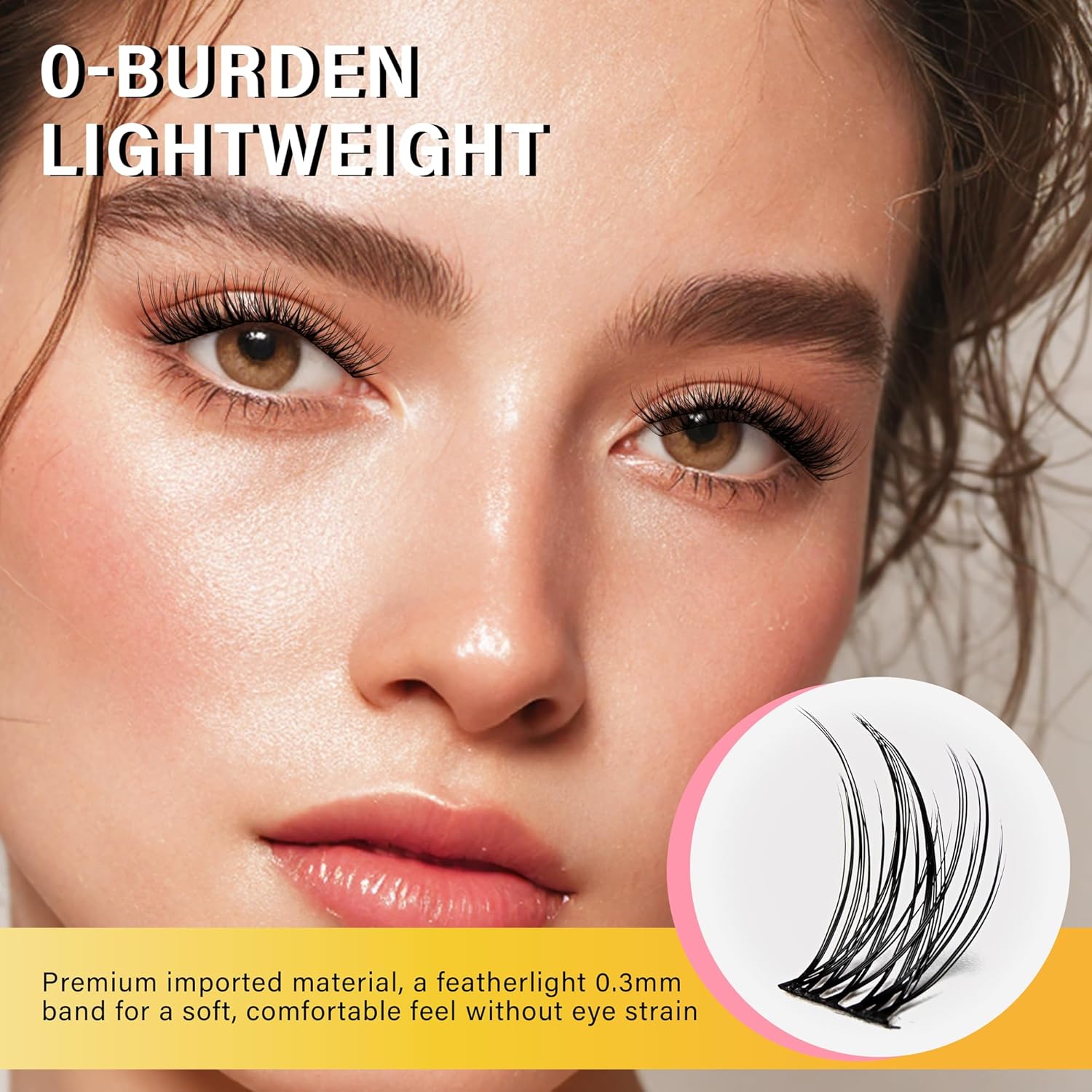 Lash Clusters 8-16mm, False Eyelashes 132pcs, Cluster Eyelash Extensions Matte Black Soft, Diy Lash Extensions D Curl Natural Lash Clusters Faux Mink Lashes Wispy๏ผPure,132pcs,0.07,D,8-16MIX)-FemmiqueWomen