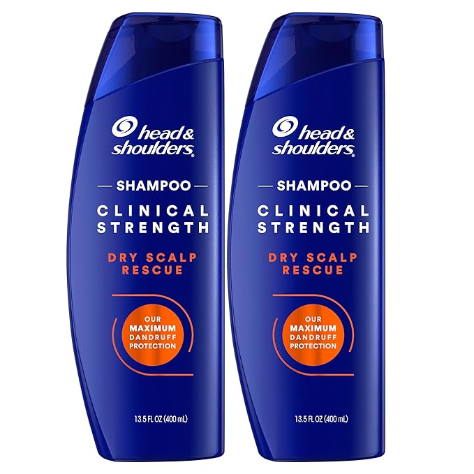 Head & Shoulders Clinical Dandruff Defense + Dry Scalp Rescue Shampoo 13.5 oz Twin Pack-FemmiqueWomen