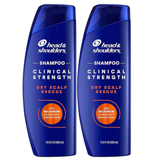 Head & Shoulders Clinical Dandruff Defense + Dry Scalp Rescue Shampoo 13.5 oz Twin Pack-FemmiqueWomen