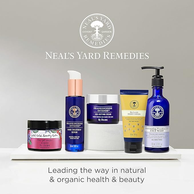Neal's Yard Rejuvenating Frankincense Cleanser with Aloe Vera & Cocoa Butter, Smoothes & Refines, All Skin Types, Vegan Approved, Cruelty-Free 100mL-FemmiqueWomen