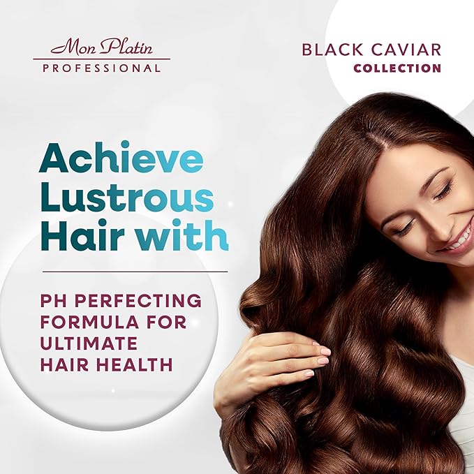 Mon Platin Professional Black Caviar Volumizer Hair Shampoo - For Fine, Thin, Fragile Hair - Enriched with Black Caviar, Hair Shampoo for Damaged hair, Volume Shampoo, SLS/Salt Free 500ML-FemmiqueWomen