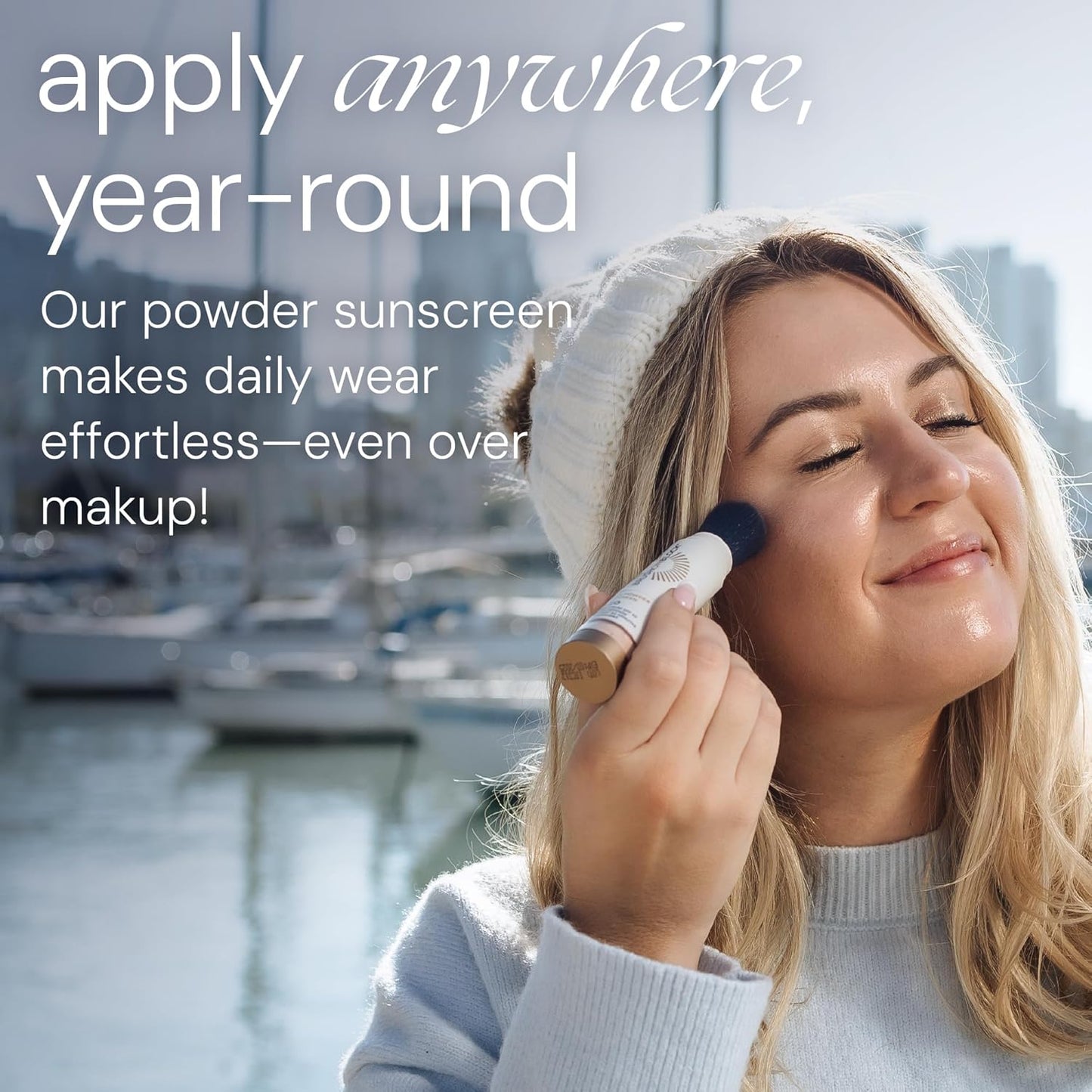 Brush On Block Mineral Sunscreen Powder Refill, Natural Broad-Spectrum SPF 50, Safe for Sensitive Skin, UVA UVB Face Protection, Reef Friendly (Translucent - Refill)-FemmiqueWomen