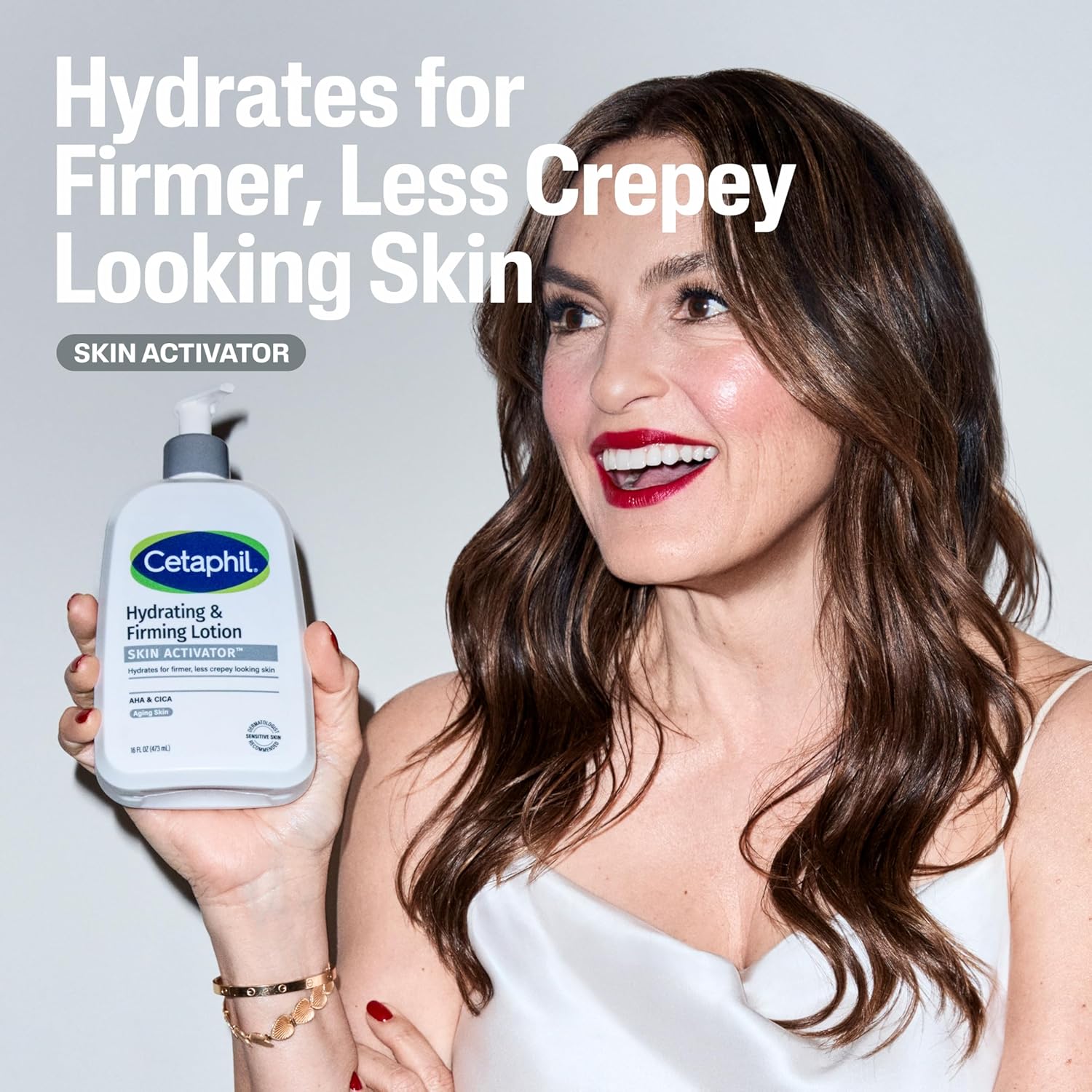 Cetaphil Skin Activator Hydrating & Firming Body Lotion 16oz, Mandelic Acid (AHA) and Centella Asiatica (CICA) Body Moisturizer, Hydrates and Firms Aging Skin, Anti-Aging Body Skincare-FemmiqueWomen