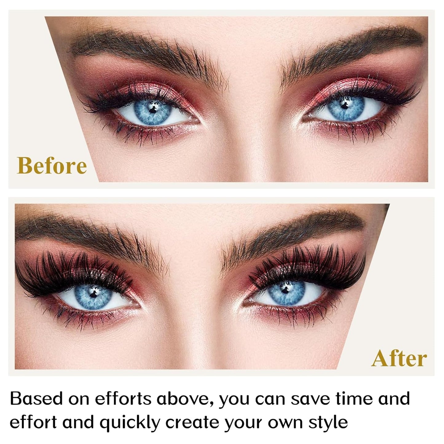 Lash Clusters B05 D Curl 8-16mm DIY Eyelash Extensions 72 Clusters Lashes B&Qaugen Fluffy Individual Lashes Cluster DIY at Home (B05,8-16MIX)-FemmiqueWomen