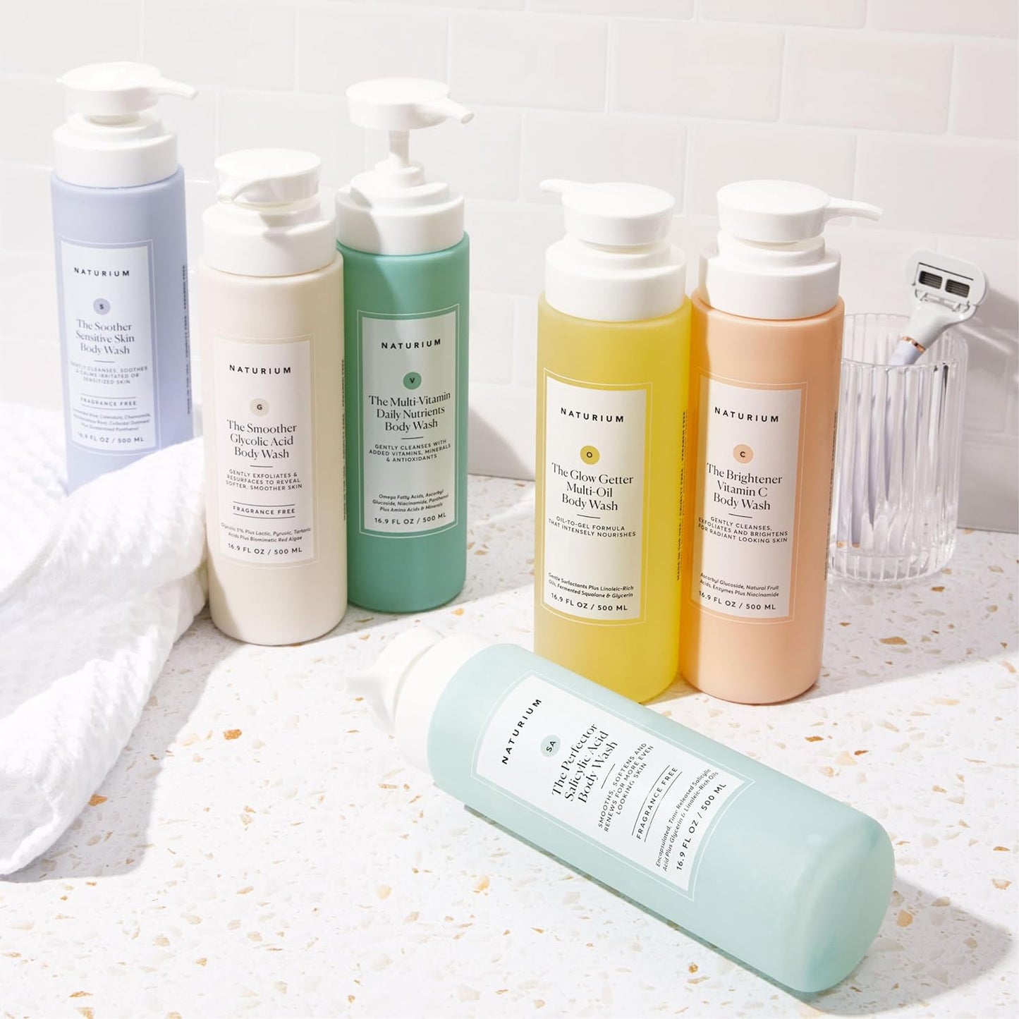 Naturium The Glow Getter Multi-Oil Hydrating Body Wash, Gentle Cleanser, 16.9 oz (Duo 2-Pack)-FemmiqueWomen