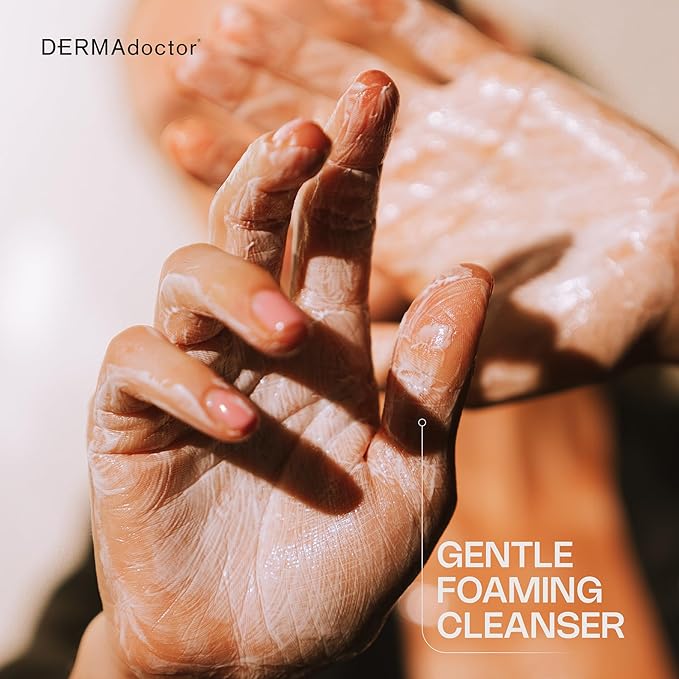 DERMAdoctor Vitamin C Facial Cleanser, Daily Face Wash, Toner, Makeup Remover | High-Potency Vitamin C from Kakadu Plum, Facial cleanser, Face Scrub, Cleanse Pores, Removes oil, Sunscreen, Pollutants-FemmiqueWomen