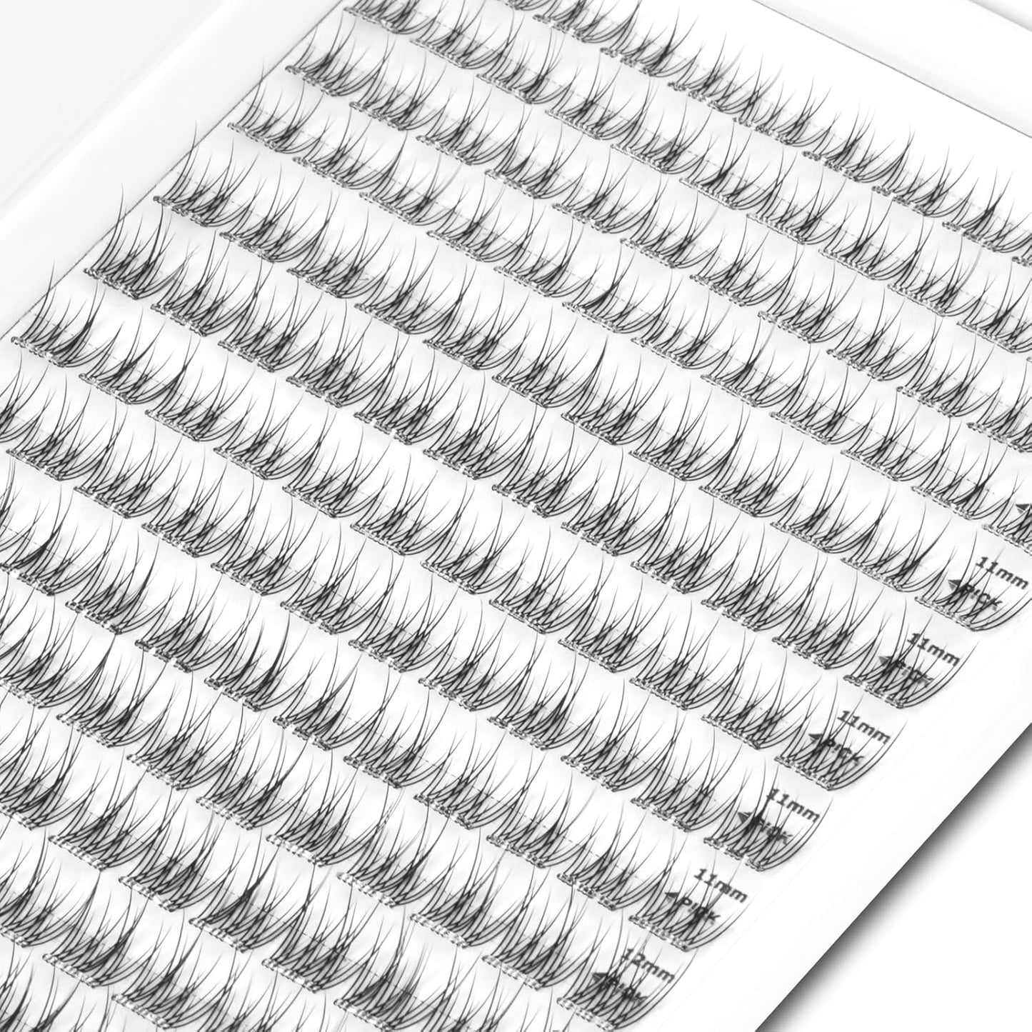 Self Adhesive Eyelashes, 156 Pcs Self Adhesive Eyelash Clusters, No Glue Needed, Invisible Band Lash Clusters - Longer Lasting, No Sticky Residue Pre Glued Eyelashes (Natural-Invisible Band)-FemmiqueWomen