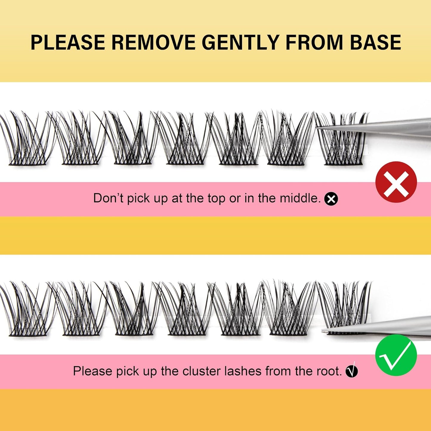 Lash Clusters 8-16mm, False Eyelashes 96pcs, Cluster Eyelash Extensions Matte Black Soft, Diy Lash Extensions D Curl Natural Lash Clusters Faux Mink Lashes Wispy๏ผTide,96pcs,0.07,D,8-16MIX)-FemmiqueWomen