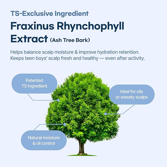 TS GD Shampoo for Boys | Korean Teen Shampoo with Upgraded Probiotics | Anti-Dandruff & Itchy Scalp Relief | Blue Fresh Allergy-Free Fragrance | Sulfate-Free (13.5 fl oz, 400ml)-FemmiqueWomen