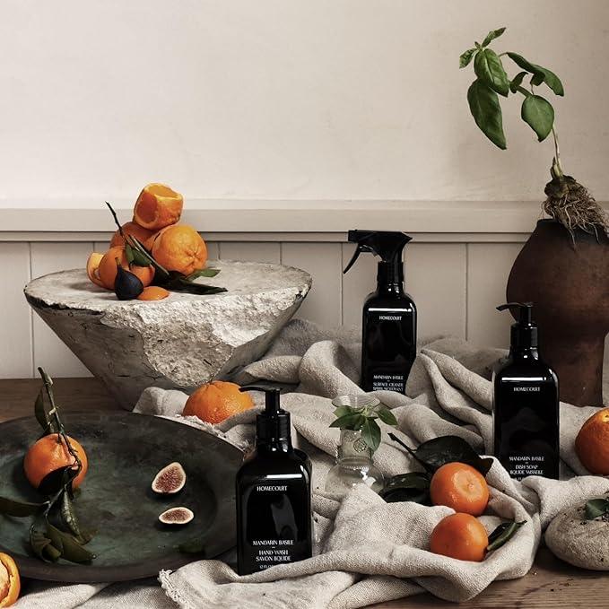 Homecourt Hand Wash, Gently Cleanses & Hydrates, Removes Dirt & Debris Without Irritating Skin, Clean Formula, Mandarin Basile, 12 fl oz-FemmiqueWomen