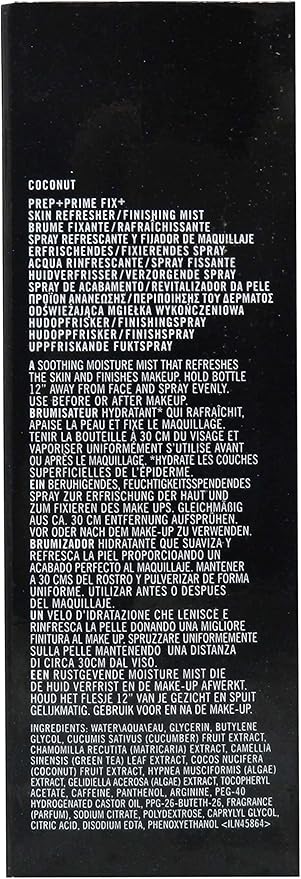 Mac Prep and Prime Fix Plus Skin Refresher Finishing Mist (Scent Coconut) 3.4 Ounces-FemmiqueWomen