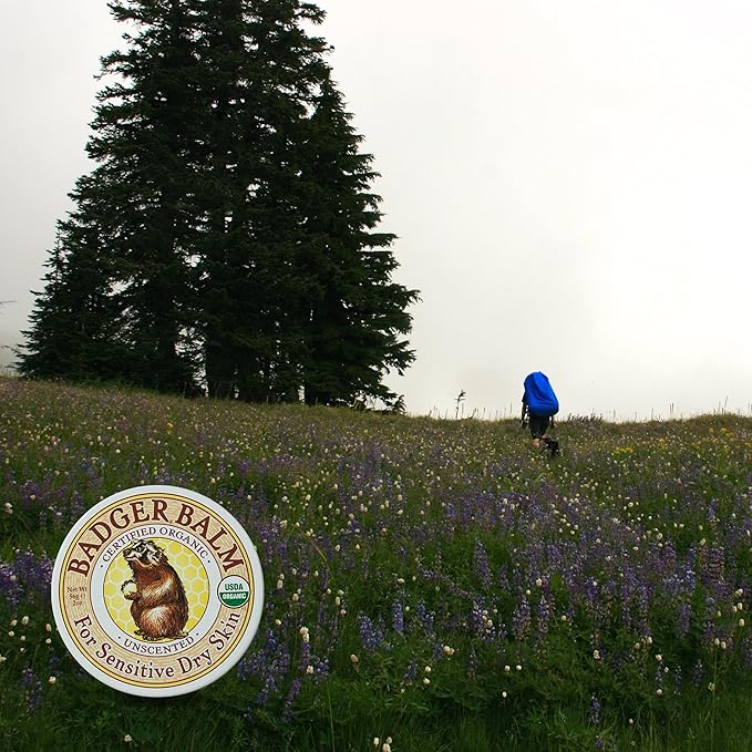 Badger - Unscented Dry Skin Balm, Sensitive Skin Balm, Moisturizing Balm for Dry Cracked Skin, Unscented Balm, Skin Moisturizer Balm, 2 oz (3 Pack)-FemmiqueWomen