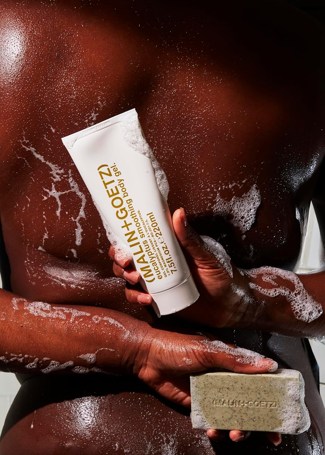 MALIN+GOETZ Mandelic Acid Exfoliating Bar | Triple-Milled Exfoliating + Cleansing Bar | Mandelic Acid, Lactic Acid, Pumice + Eucalyptus | Smooths, Softens + Brightens Skin | Vegan + Cruelty-Free(5 oz)-FemmiqueWomen