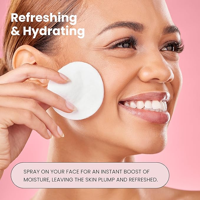 Rose Water Spray for Face with Matrixyl 3000 - Organic Rosewater Face Mist with Aloe Vera & Hyaluronic Acid - Hydrating, Reduces Fine Lines, Boosts Collagen Production, & Soothes Skin - 4 Fl Oz-FemmiqueWomen