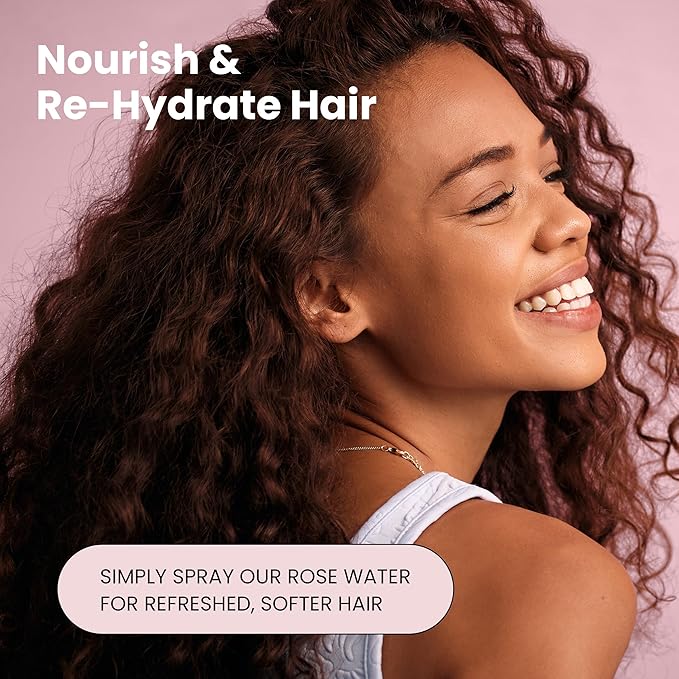 Rose Water Spray for Face & Hair - Organic USDA Certified Rosewater Facial Toner - Alcohol-Free Makeup Setting Hydrating Face Mist - Anti-Aging Toner Spray - 2 Pack-FemmiqueWomen