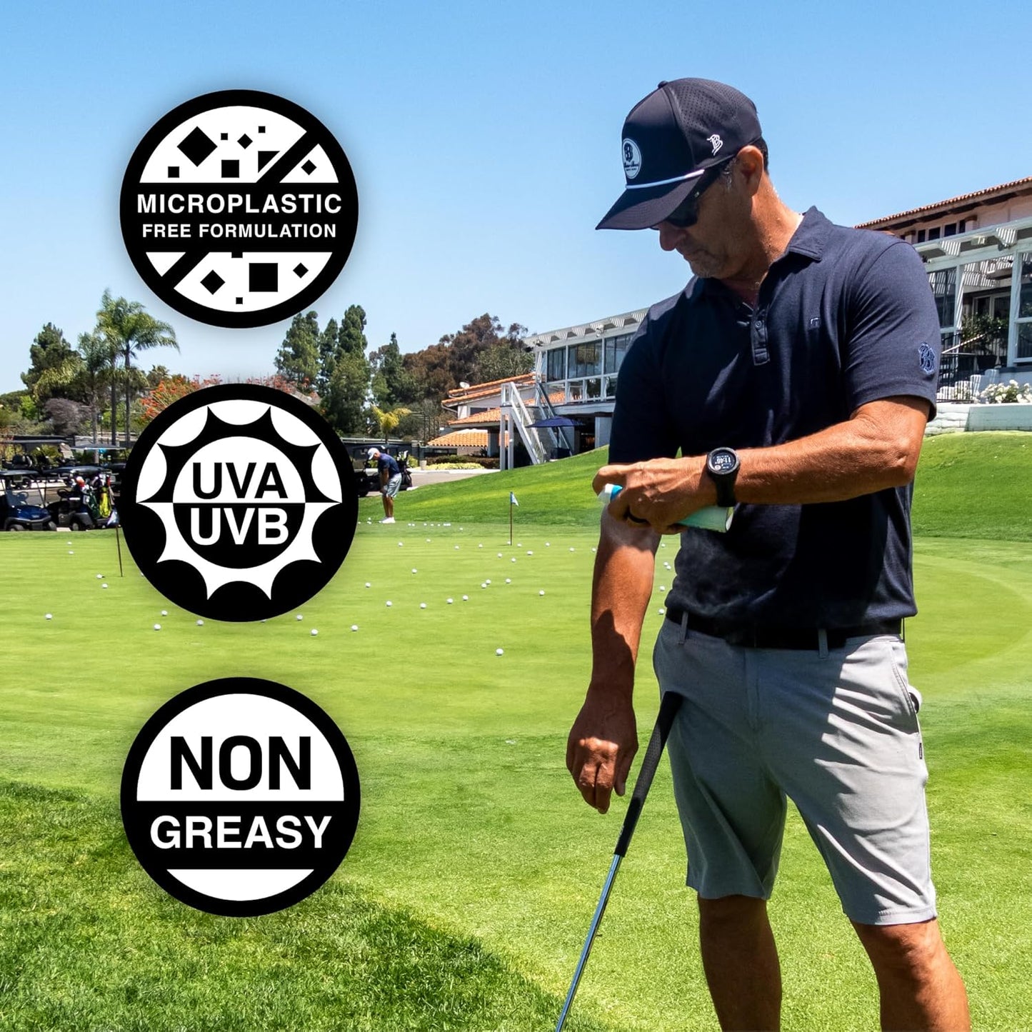 Surface Sunscreen Spray SPF 50 for Body, Natural Formula, Lightweight and Reef Friendly, Broad Spectrum UVA UVB Protection, Water Resistant Sun Care for Outdoor Use, Fragrance Free, 6oz-FemmiqueWomen