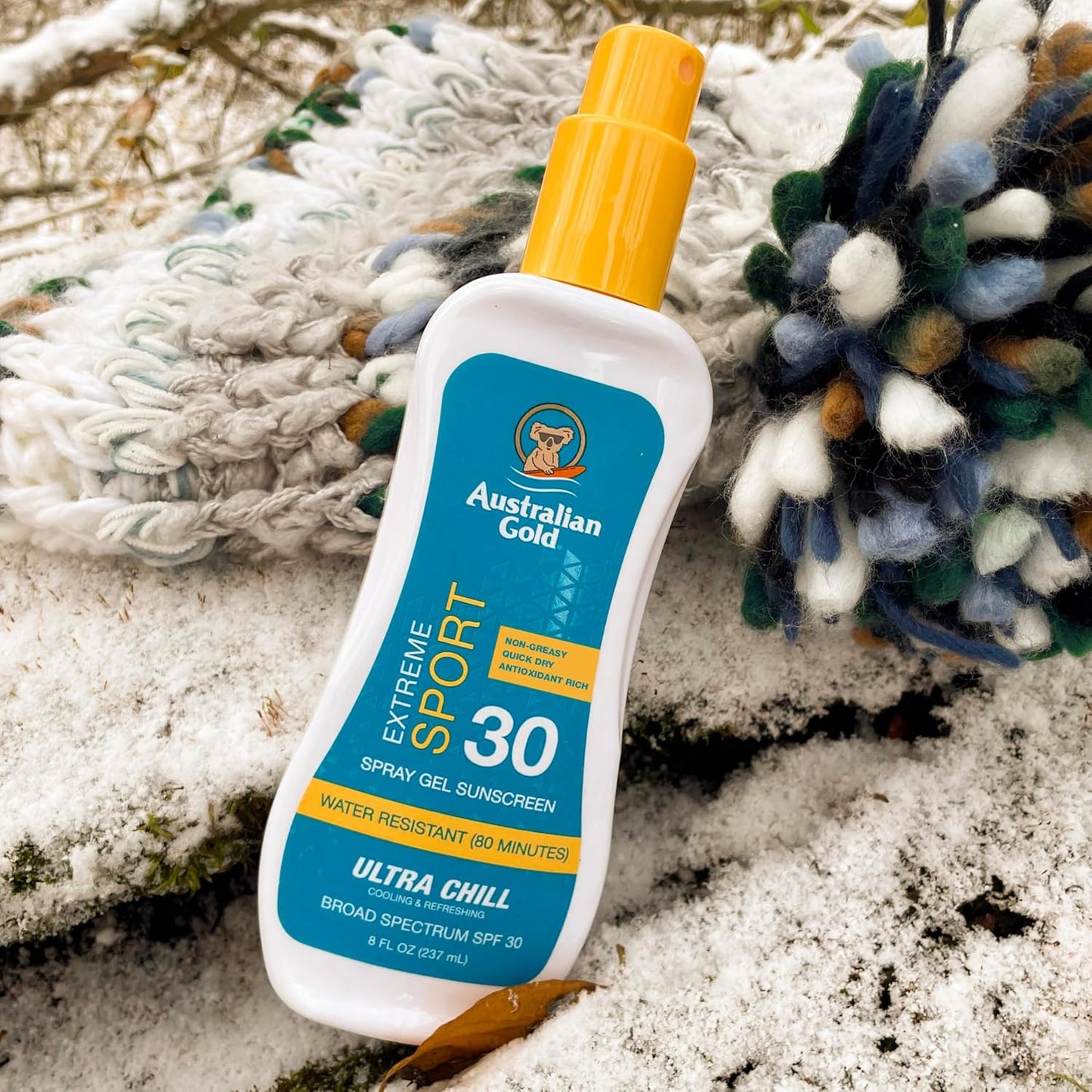 Australian Gold Extreme Sport Spray Gel Sunscreen SPF 30, 8 Ounce | Broad Spectrum | Sweat & Water Resistant | Non-Greasy | Oxybenzone Free | Cruelty Free-FemmiqueWomen