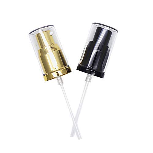 2Pack Foundation Pump Compatible with Maybelline Fit Me Liquid Foundation Makeup (Gold+Black)-FemmiqueWomen