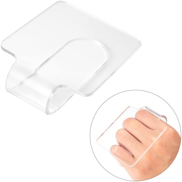 1 PCS Hand Makeup Mixing Palette Makeup Hand Palette Acrylic Nail Art Manicure Palette Eyeshadow Makeup Hand Palette Clear Makeup Palette for Makeup Blending-FemmiqueWomen