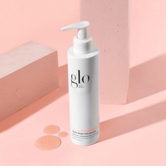 Glo Skin Beauty Hydra-Bright AHA Cleanser | Foaming Gel Cleanser Removes Makeup, Gently Exfoliates, Hydrates and Brightens Skin (6.7 Fl Oz)-FemmiqueWomen