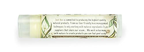 100% Natural Beeswax Lip Balm with Organic Oils (Cozy Vanilla, 4 pack)-FemmiqueWomen
