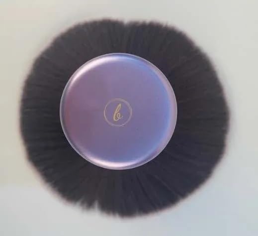 Luxurious and Large Ultra Soft Fluffy Powder Brush, Multipurpose Face, Body, Barber and Beauty Tool, with wooden base Soft Kabuki Brush by BevyGold (Violet)-FemmiqueWomen