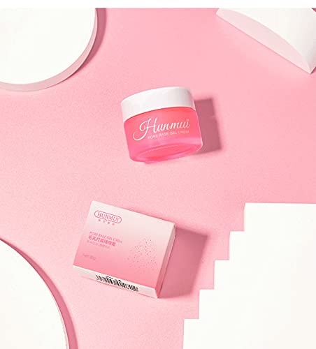 2PCS Hunmui Face Primer Pore Base Gel Cream Cover Pores Water Embellish Skin Silky Finish Primer, Remove Oils Isolating Pore Light Weight Primer Natural Make Up To Flawless Face Firming Moisturizers-FemmiqueWomen