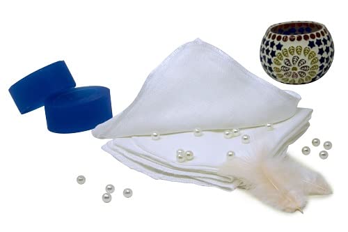 Organic Cotton Facial Cleansing Cloths- Set of 10 Reusable & Washable Muslin Makeup Remover Muslin Face Cloth - Cotton Facial Exfoliator - Muslin Cloth Makeup Remover Wipes - Extremely Soft-FemmiqueWomen