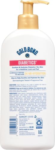 Gold Bond Diabetics' Dry Skin Relief Body Lotion, 13 oz., with Aloe to Moisturize & Soothe-FemmiqueWomen