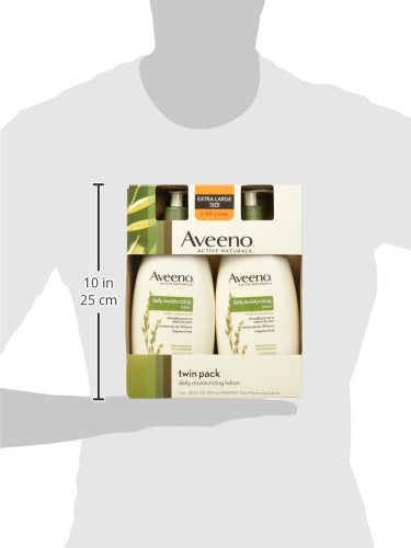 Aveeno Active Naturals Daily Moisturizing Lotion, New 2 Pack Of 20 Fl Ounce Pump, 1 Fl Ounce-FemmiqueWomen