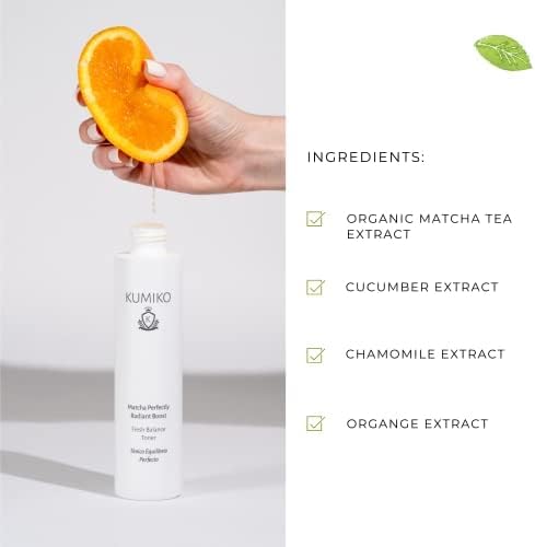 KUMIKO Ultimate Matcha Skin Care: Radiant Boost Face Toner Fresh Balance - Purifying & Refreshing Glow Essence - Hydrate, Balance, Replenish Skin - 7.84 oz - Soothe and Revitalize Your Skin-FemmiqueWomen