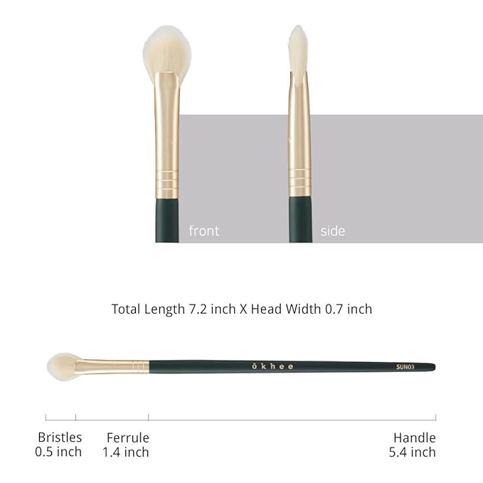 [SOO ADOR] okhee Nose Shading Fan Brush SUN03 - Precise Contouring for Nose and Small Details | Designed by K-Pop Makeup Artist Seo Ok | Makeup Brush Contour Brush-FemmiqueWomen