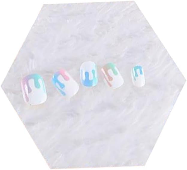 2pcs Nail Art Palette, False Nail Tips Display Board, Nail Art Painting Mixed Color Palette, Nail Art Display Cosmetic Mixing Tools (Hexagon/Square)-FemmiqueWomen