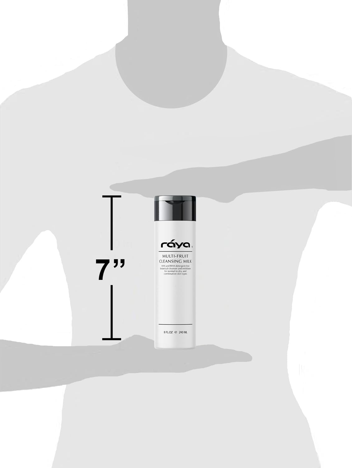 Raya Multi-Fruit Facial Cleansing Milk with AHA and BHA 8 oz (G-154) | Exfoliating Soap-Free Cleanser and Make-Up Remover for Dry and Combo Skin | Made with Multi-Fruit Alpha and Beta Hydroxy Acids-FemmiqueWomen