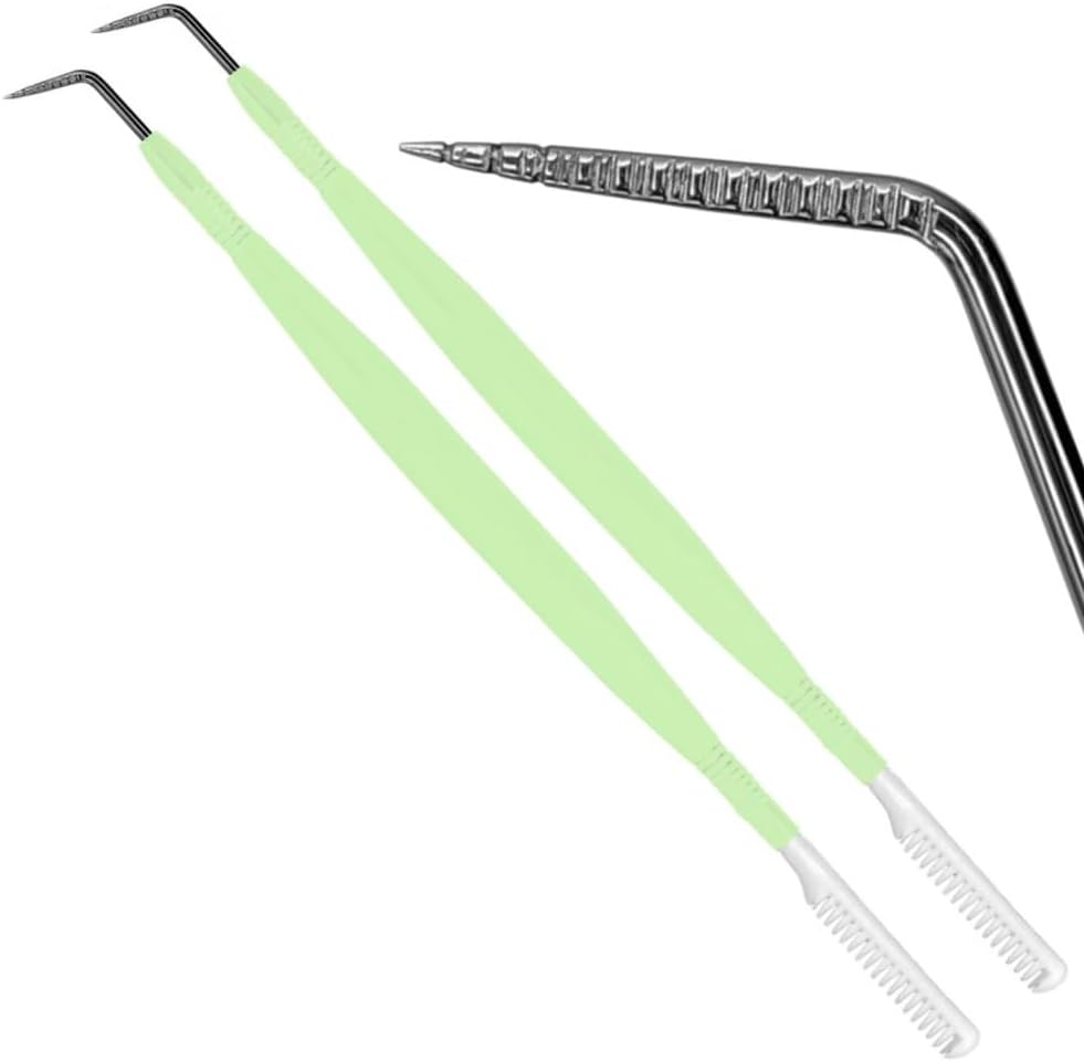 2 Pcs Eye Lash Lift Tool Stainless Steel Y Tool Lash Lift Accessories Precision Lash Lifter Tool - Metal Eye Lash Separator Tool Fine Lash Pro Lash Separator Tool -Professional Lash Supplies Tools-FemmiqueWomen