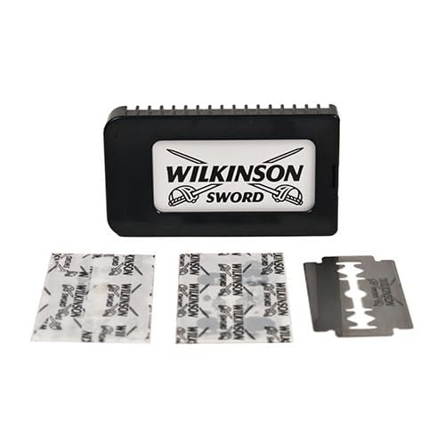 100 Wilkinson Sword Classic Double Edge Safety Razor Blades | German Made Stainless Steel Blades for Smooth, Close Shave | Fits All Double Edge Razors | 20 X 5-FemmiqueWomen