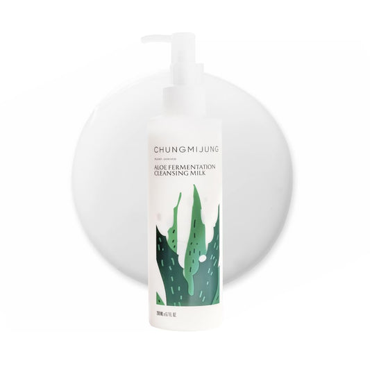 Aloe Fermentation Cleansing Milk, Hydrating Makeup Remover with Organic Aloe & Rice, Creamy Cleanser for Dry, Sensitive Skin, Supports Skin Barrier, Korean Skincare, 6.76 fl oz (200ml)-FemmiqueWomen