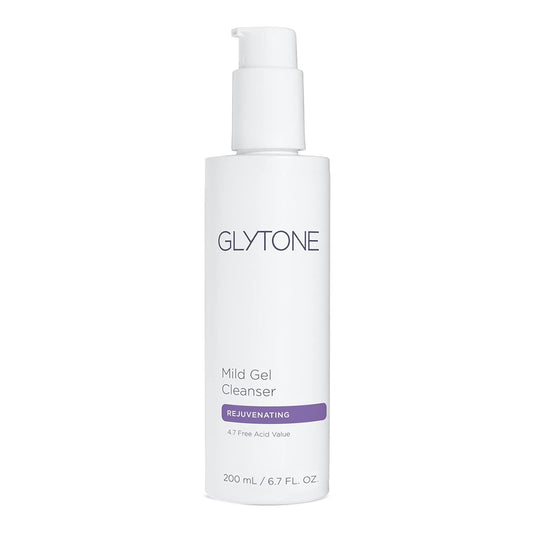 Glytone Mild Gel Cleanser - Exfoliating Face Wash for Normal to Combination Skin - With 4.7% Pure Glycolic Acid - Vegan & Fragrance-Free - 6.7 fl. oz.-FemmiqueWomen