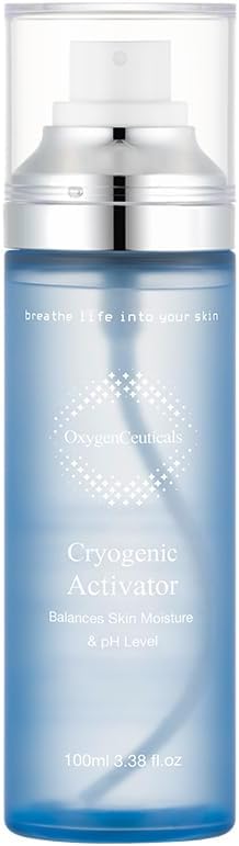 Cryogenic Activator (100ml / 3.38oz) – Facial Mist Toner for Hydrating, Soothing, and Cooling, Naturally Derived Deep Sea Water with Pure Oxygen, Suitable for All Skin Types-FemmiqueWomen