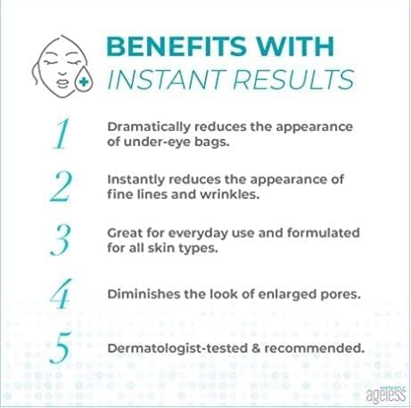 Instantly Ageless Facelift in A Box - Instant Eye Bag Remover Puffiness -1 Box of 25 Vials - Instant Under Eye Bags Remover - Wrinkle Tightener - Instant Wrinkle Remover for Face Instant Lift-FemmiqueWomen